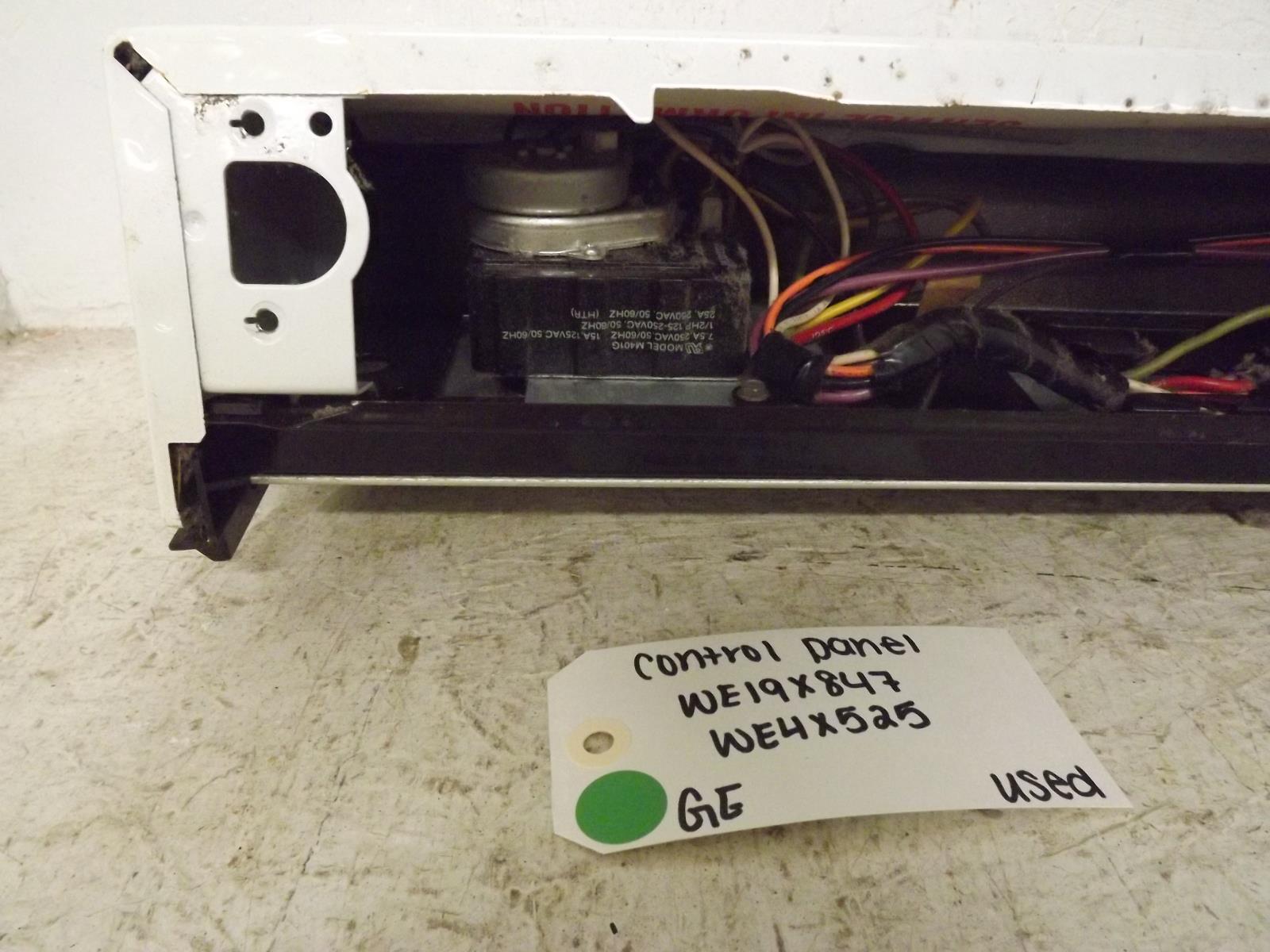 GE Dryer WE19X847 WE4X525 Control Panel Used GE Dryer WE19X847 WE4X525 Control Panel Used
